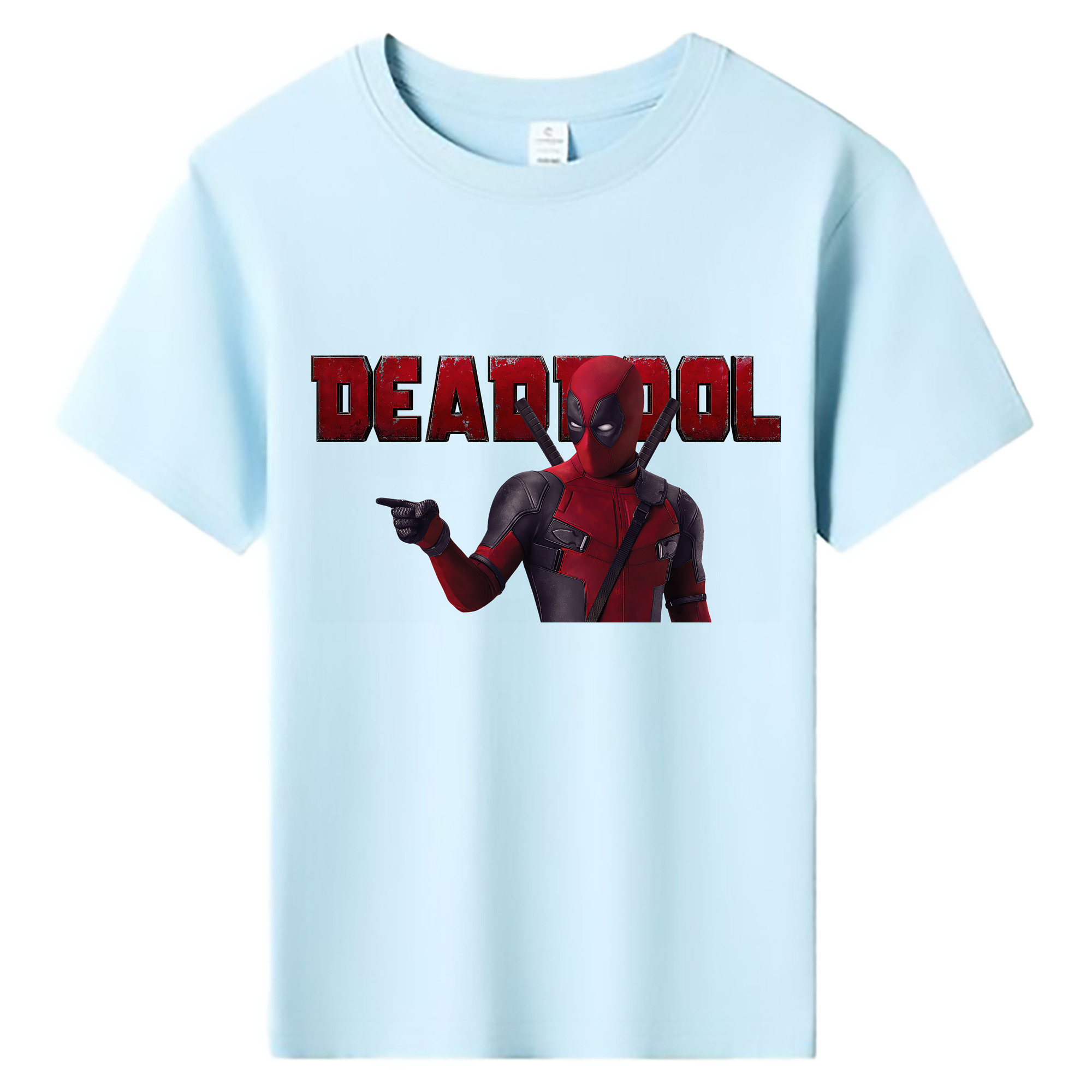 （画像用） Deadpool デッドプール 綿100％キッズTシャツ（フロントプリント）
